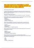 WGU D265 OBJECTIVE ASSESSMENT 2 LATEST VERSIONS 2024 CRITICAL THINKING REASON AND EVIDENCE ACTUAL EXAM COMPLETE