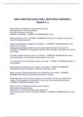 DMV WRITTEN EXAM &sol;WELL IDENTIFIED ANSWERS &lpar; GRADE A&plus;&rpar;