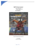 TEST BANK for Human Physiology From Cells to Systems 8th Edition by Lauralee Sherwood&period;