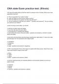 CNA state Exam practice test&period; &lpar;Illinois&rpar; questions and answers