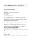 Illinois CNA state exam questions and answers