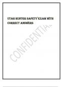 Exam &lpar;elaborations&rpar; Utah Hunter Safety
