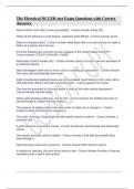 The Electrical NCCER test Exam Questions with Correct Answers&period;
