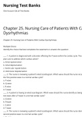 NUR 1300 Chapter 25. Nursing Care of Patients With Cardiac Dysrhythmias  Question and Answer