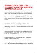 WGU NUTRITION C787 EXAM 2024&sol;2025 &vert;ACCURATE ANSWERS &vert;GUARANTEED PASS&excl;&excl;