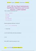 ACP-120 Jira Cloud Administrator  Certification Questions and Correct  Answers &vert; Latest Update