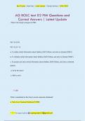 AG BOLC test &num;2 PIM Questions and  Correct Answers &vert; Latest Update