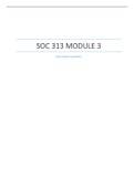 SOC 313 MODULE 3