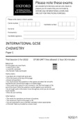 Exam (elaborations) AQA IGCSE OXFORD CHEMISTRY 9202  International GCSE Chemistry for Oxford International AQA Examinations, ISBN: 9780198375890