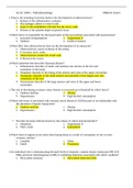 NURS 6501N Midterm Exam-Pathophysiology-Questions and Answers