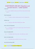 CCNP ENCOR &lpar;350-401&rpar; Questions and  Correct Answers &vert; Latest Update