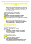 PN NURSING CARE OF THE CHILDREN 2020&sol; 2021 RETAKE GUIDE