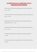 Forklift Operator Certification Test &num;1 Questions With Solutions