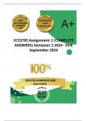 ECS3705 Assignment 2 &lpar;COMPLETE ANSWERS&rpar; Semester 2 2024 - DUE September 2024 &semi; 100&percnt; TRUSTED Complete&comma; trusted solutions and explanations