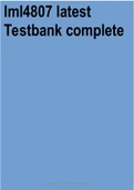lml4807 latest Testbank complete  2021 2022