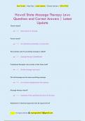 Hawaii State Massage Therapy Laws Questions and Correct Answers &vert; Latest  Update
