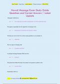 Hawaii Massage Exam Study Guide Questions and Correct Answers &vert; Latest  Update