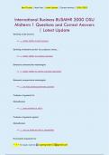 International Business BUSMHR 2000 OSU  Midterm 1 Questions and Correct Answers  &vert; Latest Update