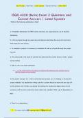 ISQS 4350 &lpar;Burns&rpar; Exam 2 Questions and  Correct Answers &vert; Latest Update