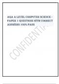 Exam &lpar;elaborations&rpar; AQA A Level Computer Science - Paper 1