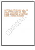 Exam &lpar;elaborations&rpar; AQA AS Computer Science - Paper 2