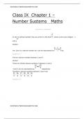 Class 9 Ch 1 Notes