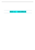HESI A2 GRAMMAR FILES| ALL ARE GRADED A+ | LATEST SOLUTION 