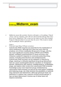 NURS 633 Midterm&lowbar;exam and answers graded A
