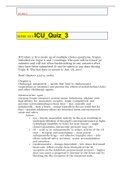 NURS 633 ICU&lowbar;Quiz&lowbar;3 AND ANSWERS