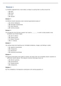 PSYCH 1010 Module 1- Module 54 Test Bank Questions and Answers- York University