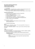 Complete Strategic Marketing Management Lecture Summary 2022