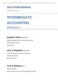 Intermediate Accounting IFRS Edition, Volume 1, Kieso - Solutions, summaries, and outlines.  2022 updated