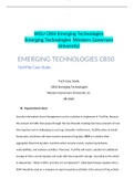 WGU C850 Emerging Technologies Emerging Technologies (Western Governors  University)