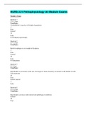 NURS 231 Pathophysiology All Module Exams Questions And Answers Questions And Answers&lpar; Complete Solution&rpar;&sol;RATED A&plus;