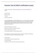 SSCP-SYSTEMS SECURITY CERTIFIED PRACTITIONER EXAM &lpar;package deal &rpar; 2024&sol;2025 already passed&excl;