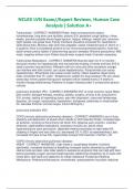 NCLEX LVN Exam&sol;&sol;Expert Reviews&comma; Human Case Analysis &vert; Solution A&plus;