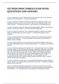 ATI PEDS PROCTORED EXAM WITH QUESTIONS AND ANWERS
