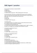 SAE Agent 1 practice QUESTIONS AND ANSWERS RATED A&plus; 2024&sol;2025