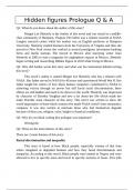 This document covers all possible questions from the book "Hidden Figures"