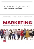 Test Bank for Marketing, 3rd Edition