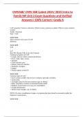 CMN568&sol; CMN 568 &lpar;Latest 2024&sol; 2025&rpar; Intro to Family NP Unit 2 Exam Questions and Verified Answers&vert; 100&percnt; Correct&vert; Grade A