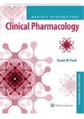 Test Bank for Roach's Introductory Clinical Pharmacology 11th Edition by Ford MN RN CNE