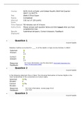 HLTH 3115 FINAL EXAM - QUESTION AND ANSWERS