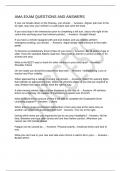 AMA EXAM QUESTIONS AND ANSWERS