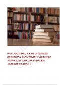  WGU MATH D125 EXAM COMPLETE QUESTIONS AND CORRECT DETAILED ANSWERS &lpar;VERIFIED ANSWERS&rpar; ALREADY GRADED A&plus;