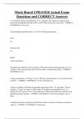 Mock Board   Bundled Exam Questions and CORRECT Answers
