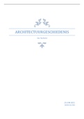 Samenvatting  Architectuurgeschiedenis prof. Krista De Jonge