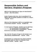 Responsible Sellers and Servers Virginia-s Program