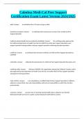 Calmhsa Medi-Cal Peer Support Certification Exam Latest Version 2024&sol;2025