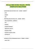 NU155 MED SURG EXAM 3 WITH COMPLETE SOLUTION
